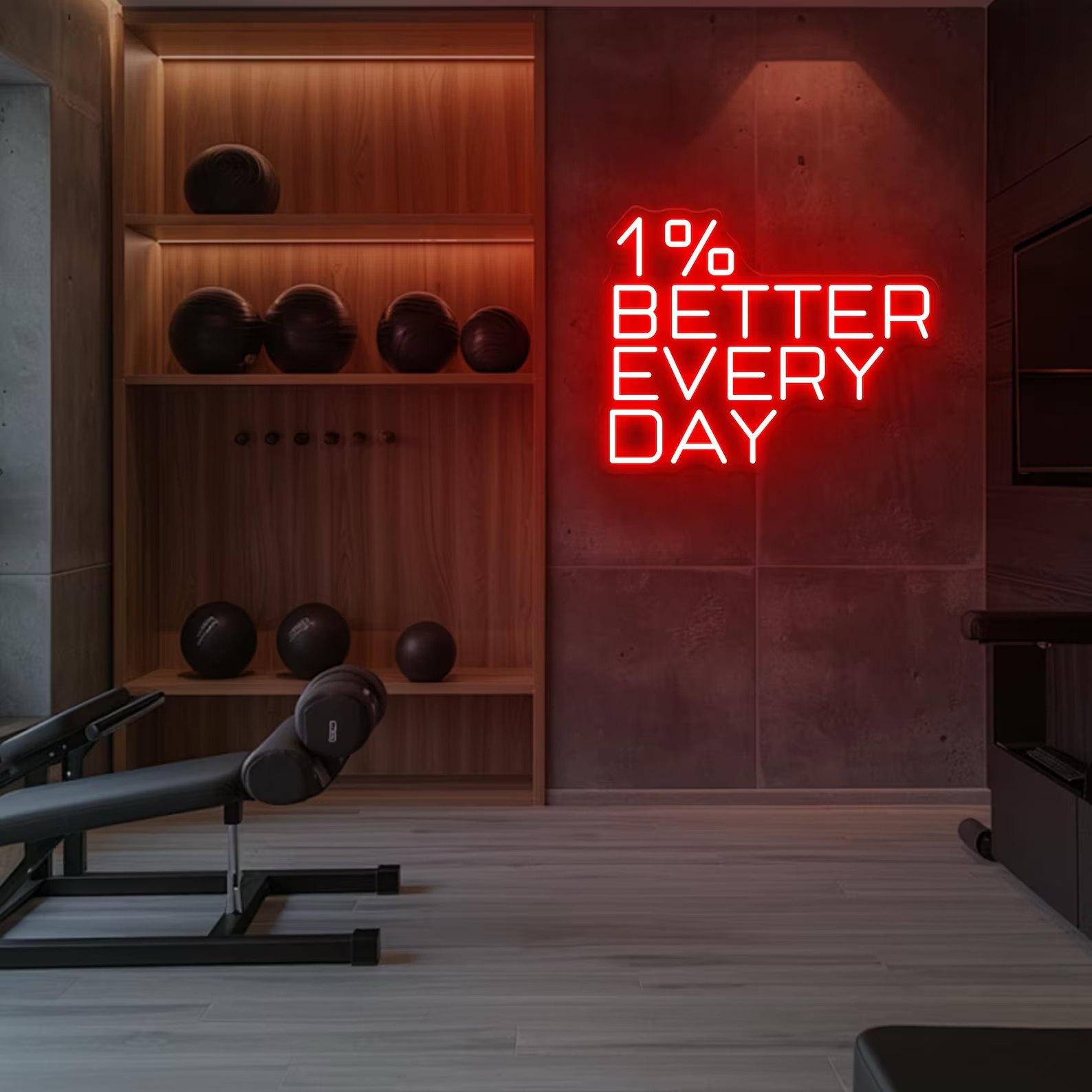 Home Gym Neon Sign - Letrero de neón 