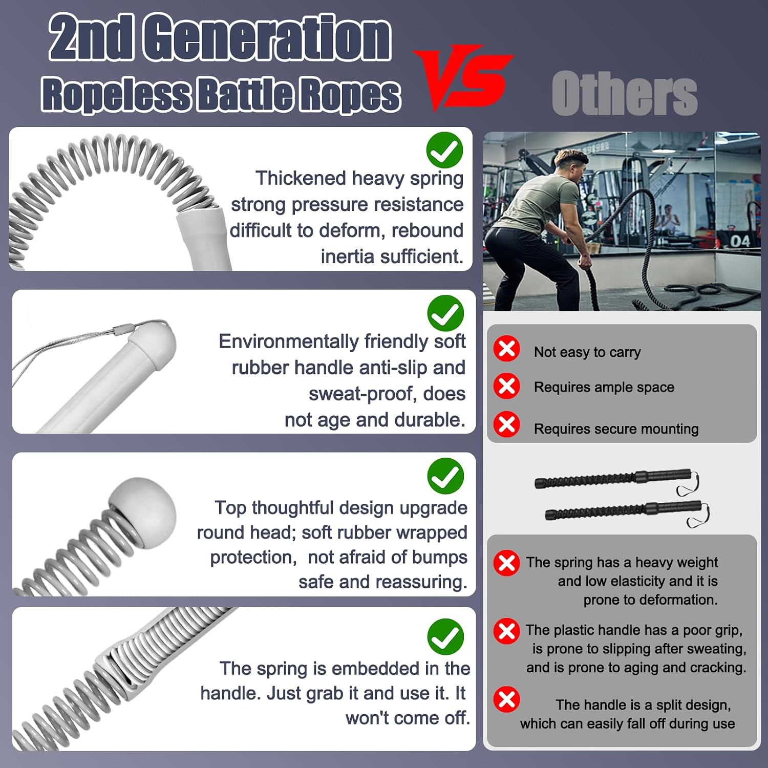 Cuerdas de resistencia sin cab - Home Gym Portable reseña y precio