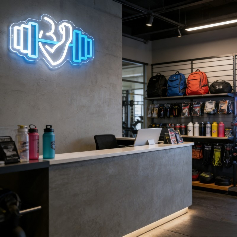 Letrero LED de Neón con Diseño - Home Gym Neon Sign reseña y precio