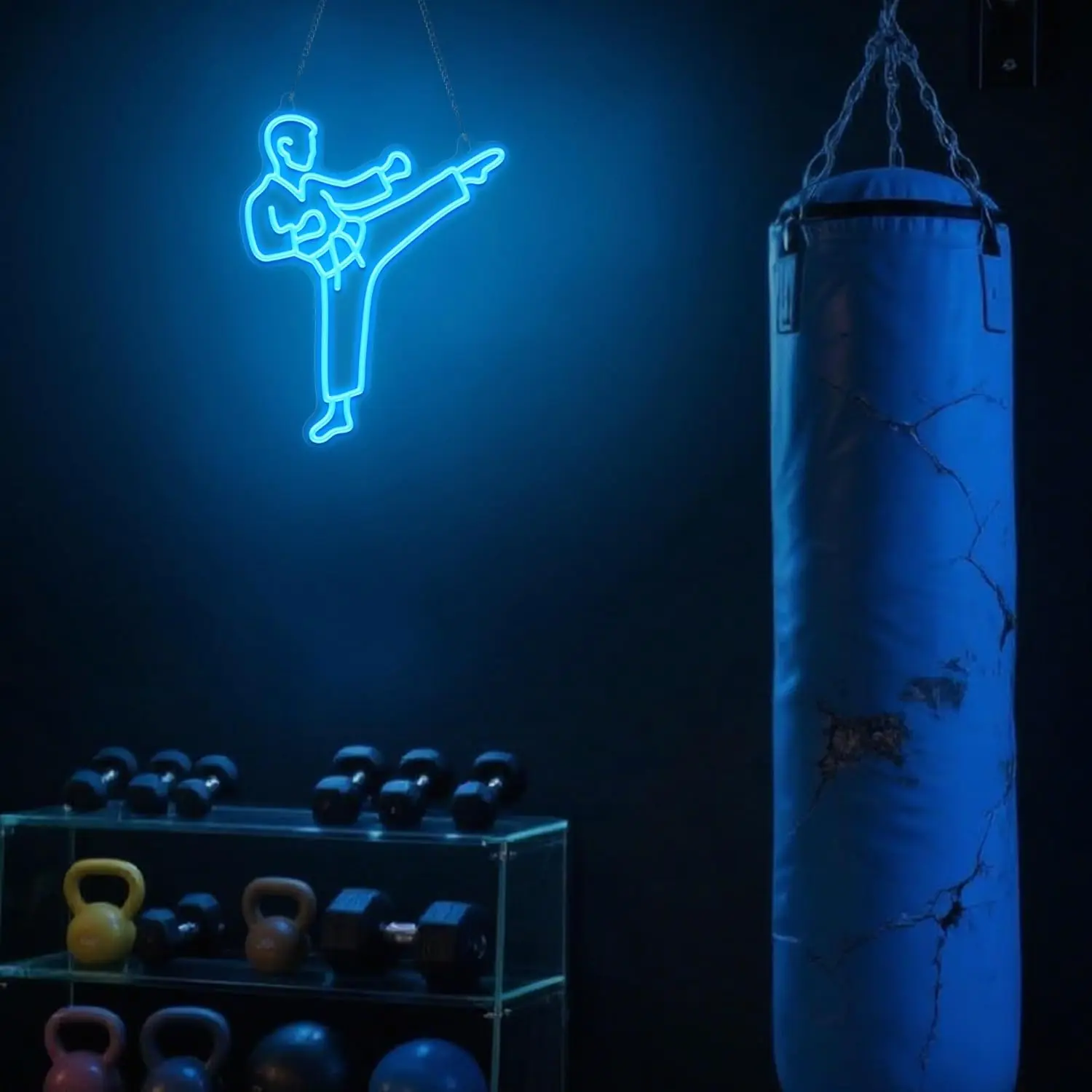 Letrero de neón con diseño de  - Home Gym Neon Sign reseña y precio